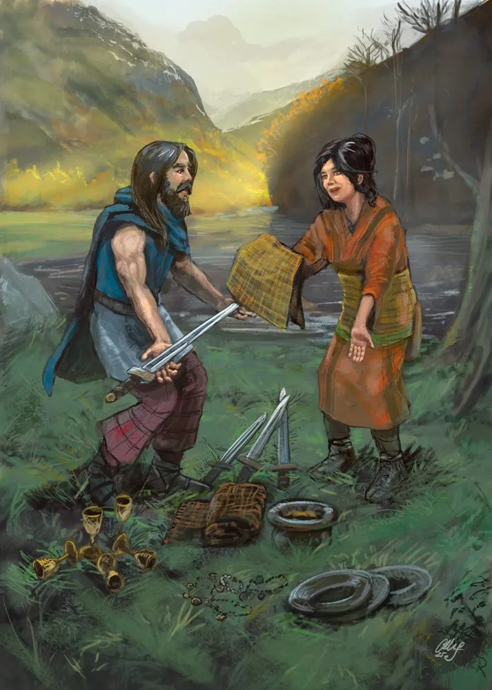 Ilustración Comerciantes